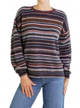 Maglione multicolor girocollo